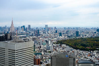 A overview picture of the South of the city of Tokyo.